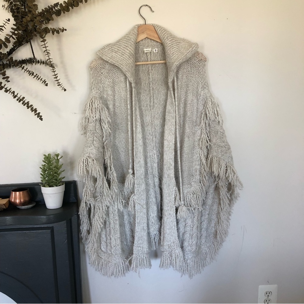 GAP boho poncho sweater